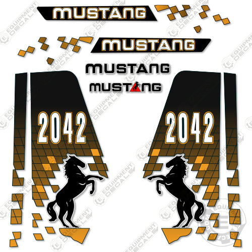 Fits Mustang 2042 Decal Kit Skid Steer 2042, decal kit