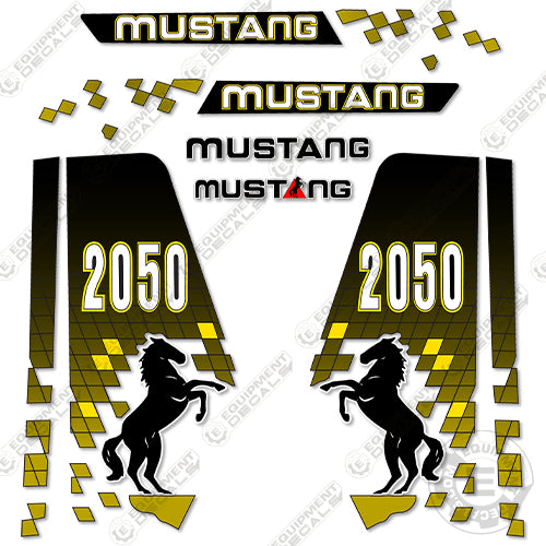 Fits Mustang 2050 Decal Kit Skid Steer 2050, decal kit