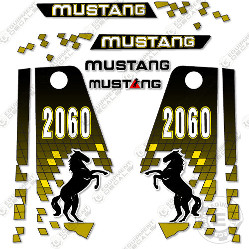 Fits Mustang 2060 Decal Kit Skid Steer decal kit