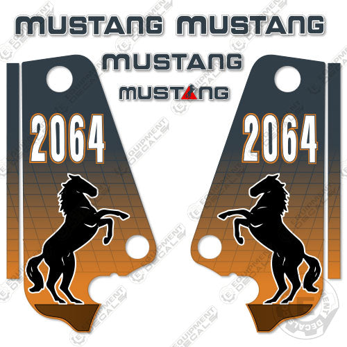 Fits Mustang 2064 Decal Kit Skid Steer 2054, decal kit