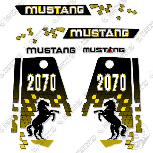 Fits Mustang 2070 Decal Kit Skid Steer 20, 2070, 70, decal kit