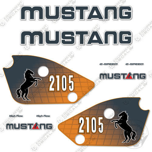 Fits Mustang 2105 Decal Kit Skid Steer 2105, decal kit