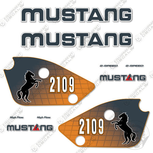 Fits Mustang 2109 Decal Kit Skid Steer 2109, decal kit