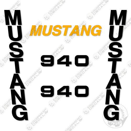 Fits Mustang 940 Decal Kit Skid Steer 940, decal kit