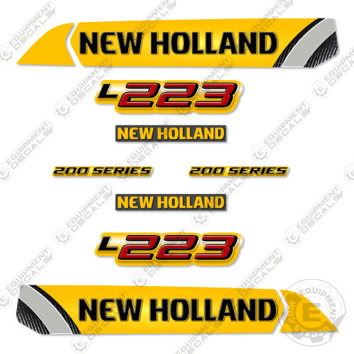 Fits New Holland L223 Decal Kit Skid Steer 223, decal kit, l223