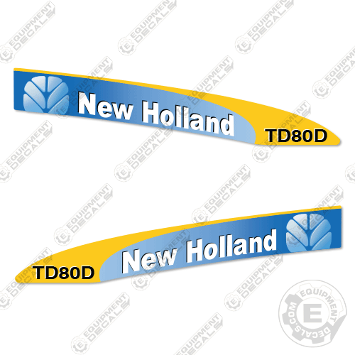 Fits New Holland TD80D Decal Kit Tractor 80, 80d, decal kit, td80, td80d