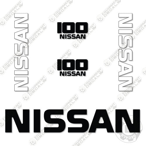 Fits Nissan 100 Decal Kit Forklift 100, decal kit, nissan