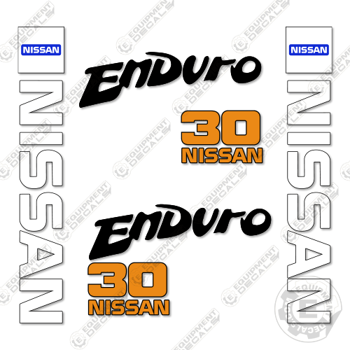 Fits Nissan 30 Enduro Decal Kit Forklift 30, decal kit