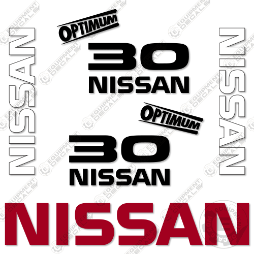 Fits Nissan 30 Optimum Decal kit Forklift CPJ01A15PV 30, decal kit, nissan