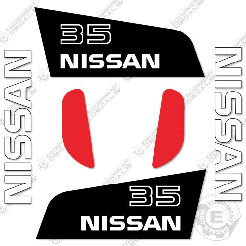 Fits Nissan 35 Decal kit Forklift 35, decal kit, nissan