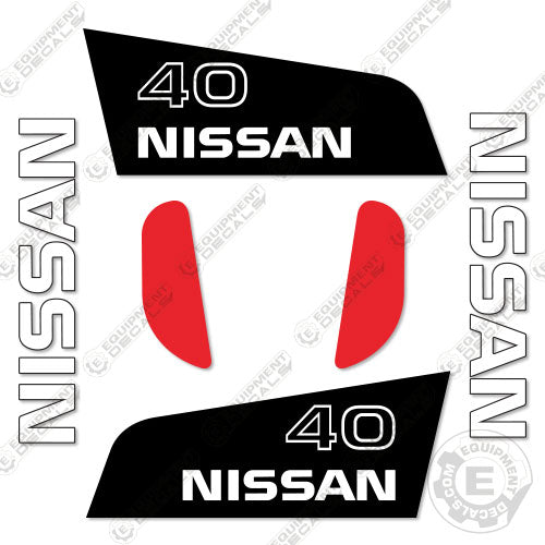 Fits Nissan 40 Decal kit Forklift (Style 2) decal kit, nissan