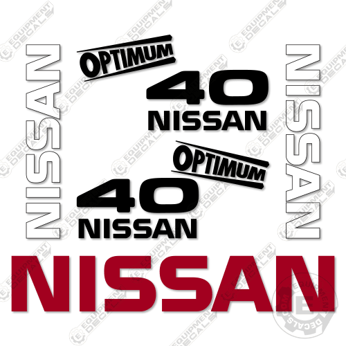 Fits Nissan 40 Optimum Decal Kit Forklift 90, decal kit, nissan