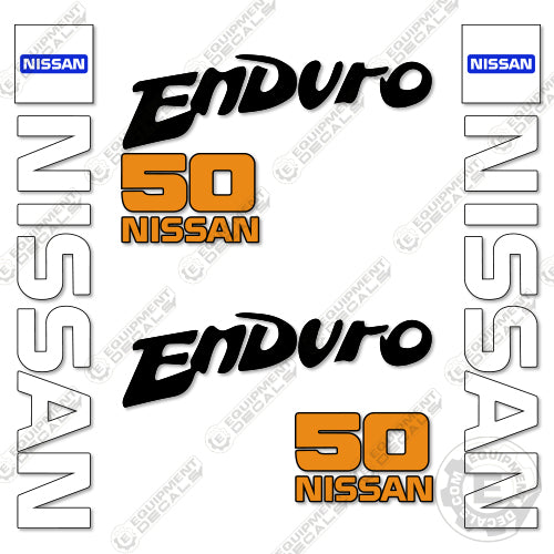 Fits Nissan 50 Enduro Decal kit Forklift 50, decal kit