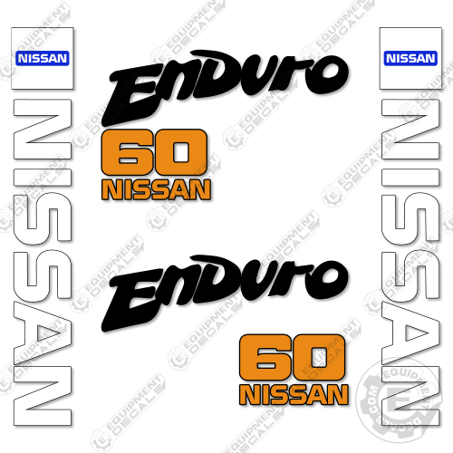 Fits Nissan 60 Enduro Decal kit Forklift 60, decal kit