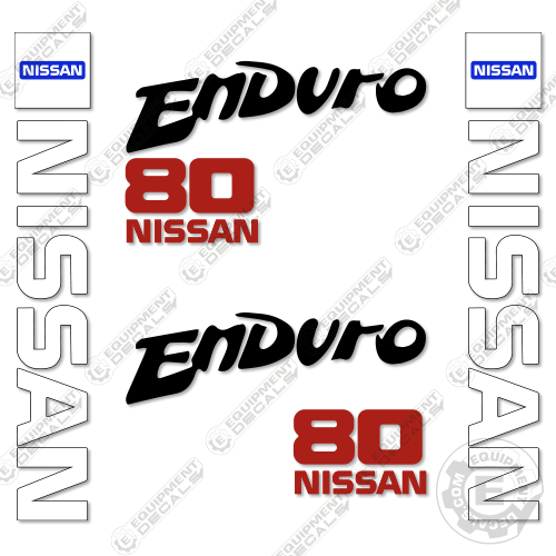 Fits Nissan 80 Enduro Decal kit Forklift 80, decal kit