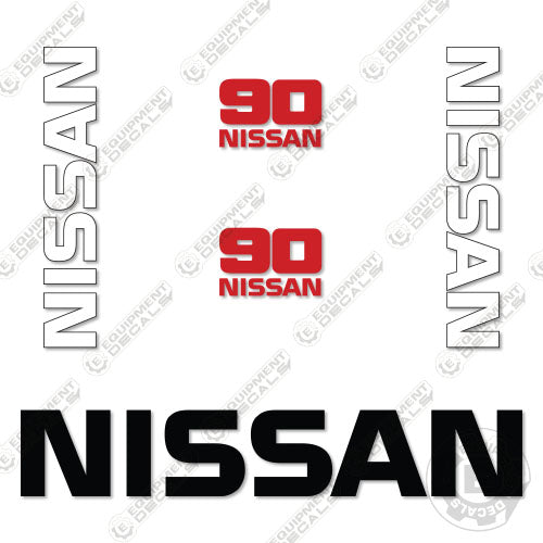 Fits Nissan 90 Decal Kit Forklift 90, decal kit, nissan