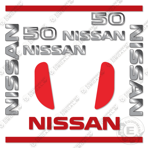 Fits Nissan map1f2a25lv Decal Kit Forklift decal kit, nissan