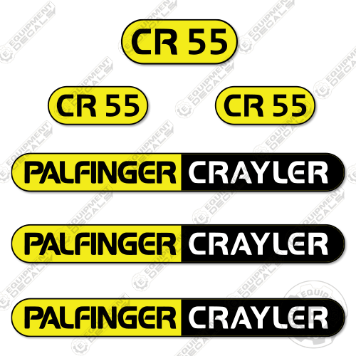 Fits Palfinger CR55 Decal Kit Forklift 55, CR55, crane, decal kit, finger, pal finger