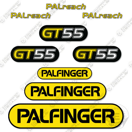 Fits Palfinger GT55 Decal Kit Forklift 55, crane, decal kit, finger, gt-55, gt55, pal finger