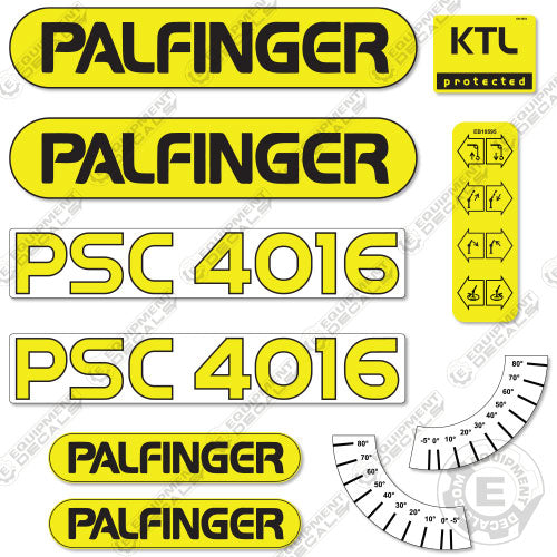 Fits Palfinger PSC4016 Decal Kit Crane Truck 4016, crane, decal kit, finger, pal finger, psc, psc4016