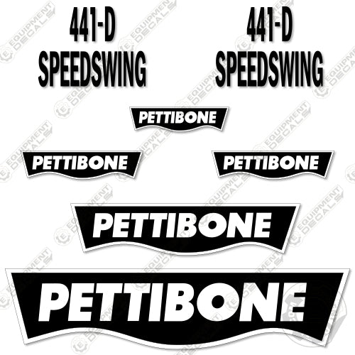 Fits Pettibone 441D Decal Kit Speed Swing Rail Loader 441, 441-d, 441d, decal kit