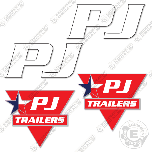 Fits PJ Trailer Decal Kit Trailer decal kit