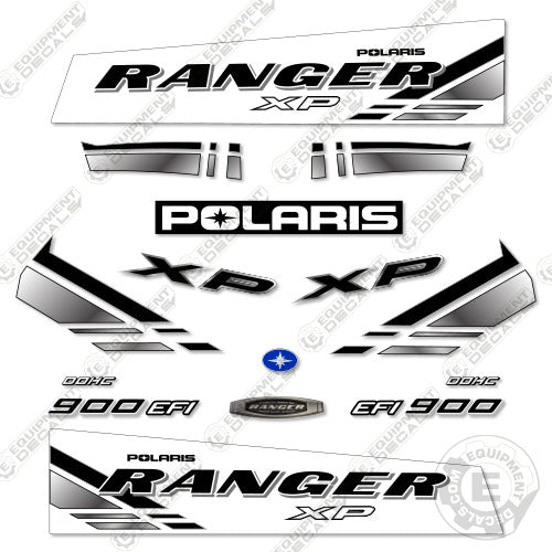 Fits Polaris Ranger 900 XP Decal Kit UTV (WHITE) 2017 900, 900 xp, 900efi, decal kit, efi, excavator