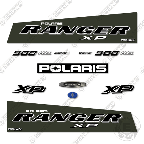 Fits Polaris Ranger 900HO XP Decal Kit UTV - 2019 900, 900 xp, 900efi, 900xp, decal kit, efi, excavator