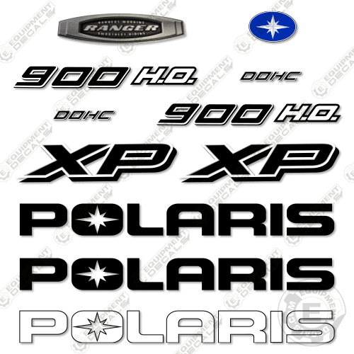 Fits Polaris Ranger 900HO XP Decal Kit UTV - CUSTOM With Die-Cut Side Bed Decals 900, 900 xp, 900efi, 900xp, decal kit, efi, excavator