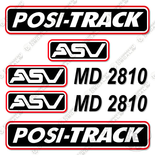 Fits ASV MD-2810 Decal Kit Skid Steer decal kit, md2810