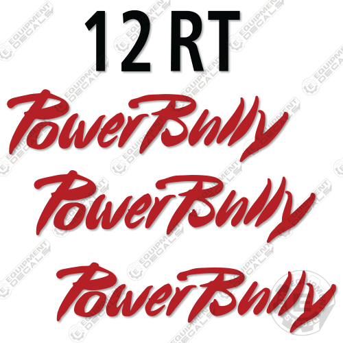 Fits Powerbully 12RT Telemet Decal Kit 12, 12rt, bully, decal kit, power, rt