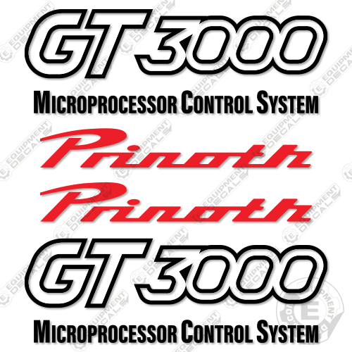 Fits Prinoth  GT3000 Decal Kit Crane 3000, crane, decal kit, gt3000