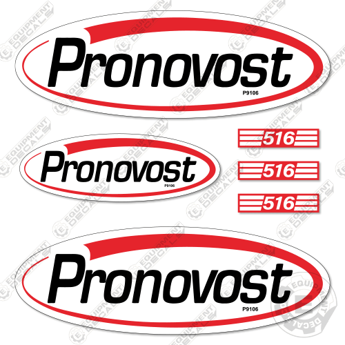 Fits Pronovost 516 Dump Trailer Decal Kit 516, decal kit