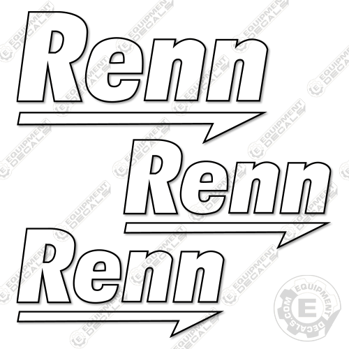 Fits Renn Decal Kit Trailer Logos decal kit