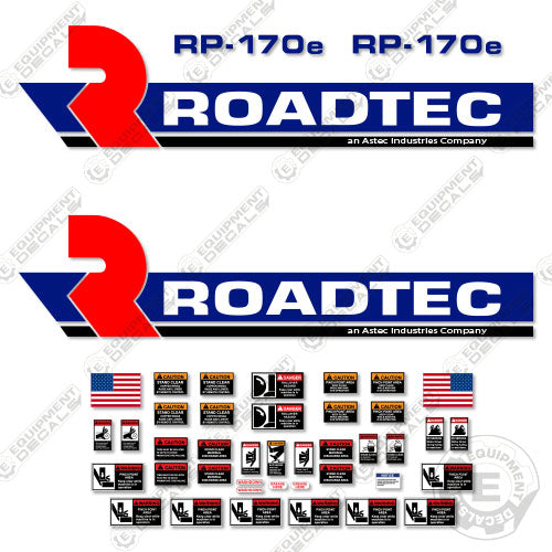 Fits Roadtec RP-170E Decal Kit Asphalt Paver 190, decal kit, road, roadteck, roadtrec, rp, rp190, tec