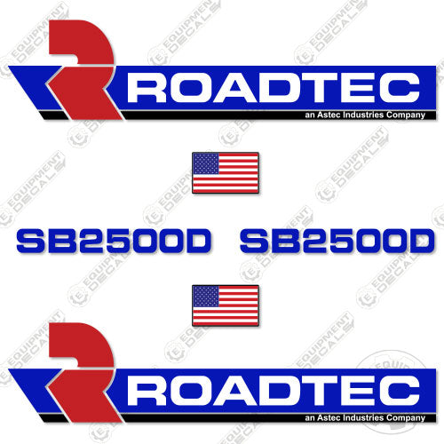 Fits Roadtec SB2500D Decal Kit Asphalt Paver 2500, decal kit, road, roadteck, roadtrec, rp, tec