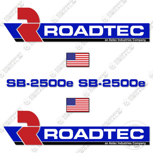 Fits Roadtec SB-2500E Decal Kit Asphalt Paver 2500, decal kit, road, roadteck, roadtrec, rp, tec