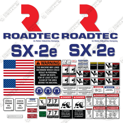 Fits Roadtec SX-2E Decal Kit Soil Stabilizer 2e, sx, sx-2e