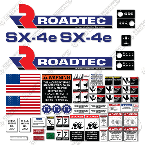 Fits Roadtec SX-4E Decal Kit Soil Stabilizer 304e2, sx, sx-4e