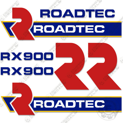 Fits Roadtec RX900 Decal Kit Cold Planer 900, decal kit, road, roadteck, roadtrec, rx, rx 900, rx900, tec