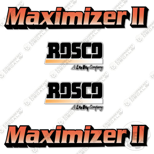 Fits Rosco Maximizer 2 Decal Kit Distributor decal kit, leeboy, maximizer, maximizer ii, maximizer2, rosco