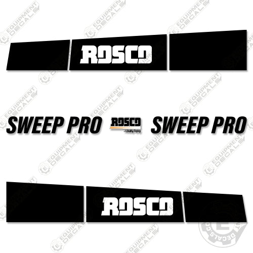 Fits Rosco Sweep Pro Decal Kit Street Sweeper decal kit