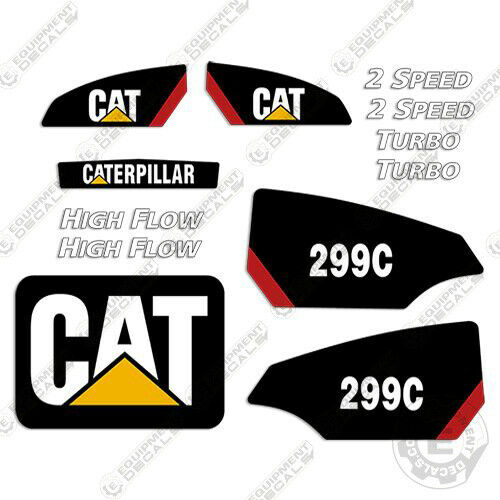 Fits Caterpillar 299C Decal Kit Equipment Decals 299, 299d, 299dxhp, decal kit