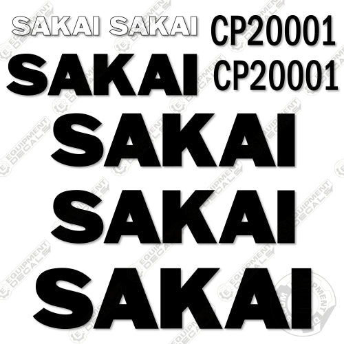 Fits Sakai CP20001 Decal Kit Roller 20001, cp20001, decal kit