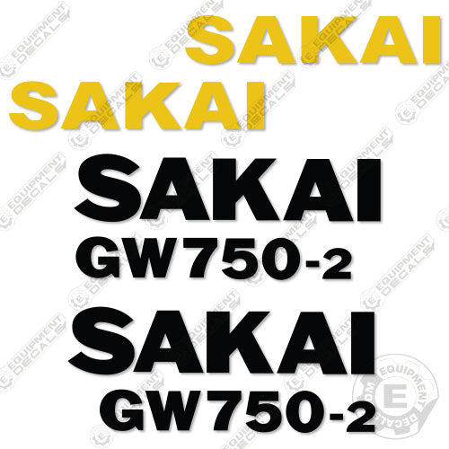 Fits Sakai GW750-2 Decal Kit Roller 750, 990, decal kit, gw750