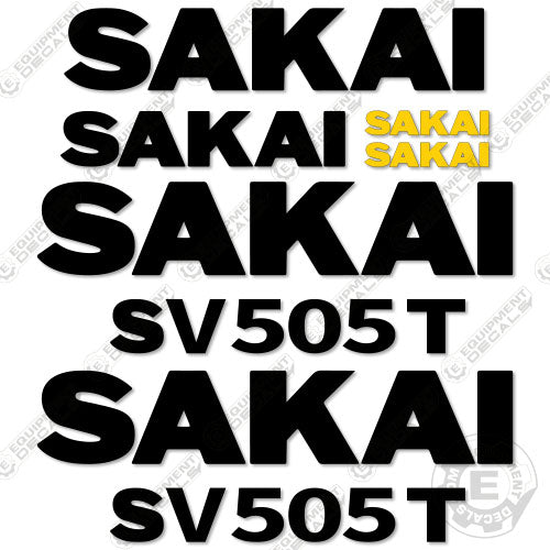 Fits Sakai SV505T Decal Kit Roller decal kit, sv, sv505d