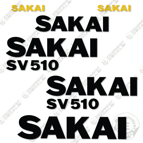 Fits Sakai SV510 Decal Kit Roller 510, decal kit, sv, sv510