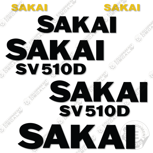 Fits Sakai SV510D Decal Kit Roller 510, 510d, decal kit, sv, sv510, sv510d