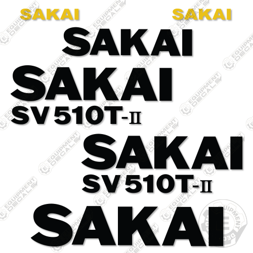 Fits Sakai SV510T-II Decal Kit Roller 510, 510t, decal kit, sv, sv510, sv510t