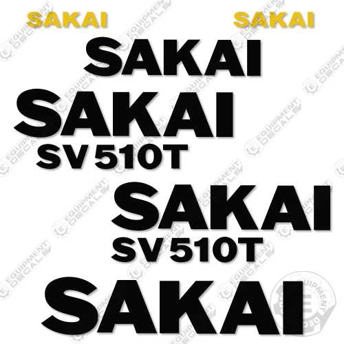 Fits Sakai SV510T Decal Kit Roller 510, 510t, decal kit, sv, sv510, sv510t